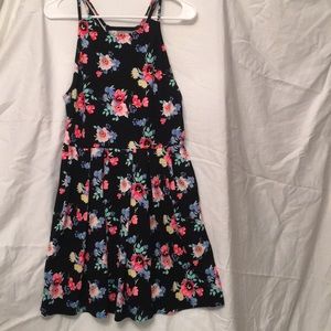 black flowered junior girls skater dress!